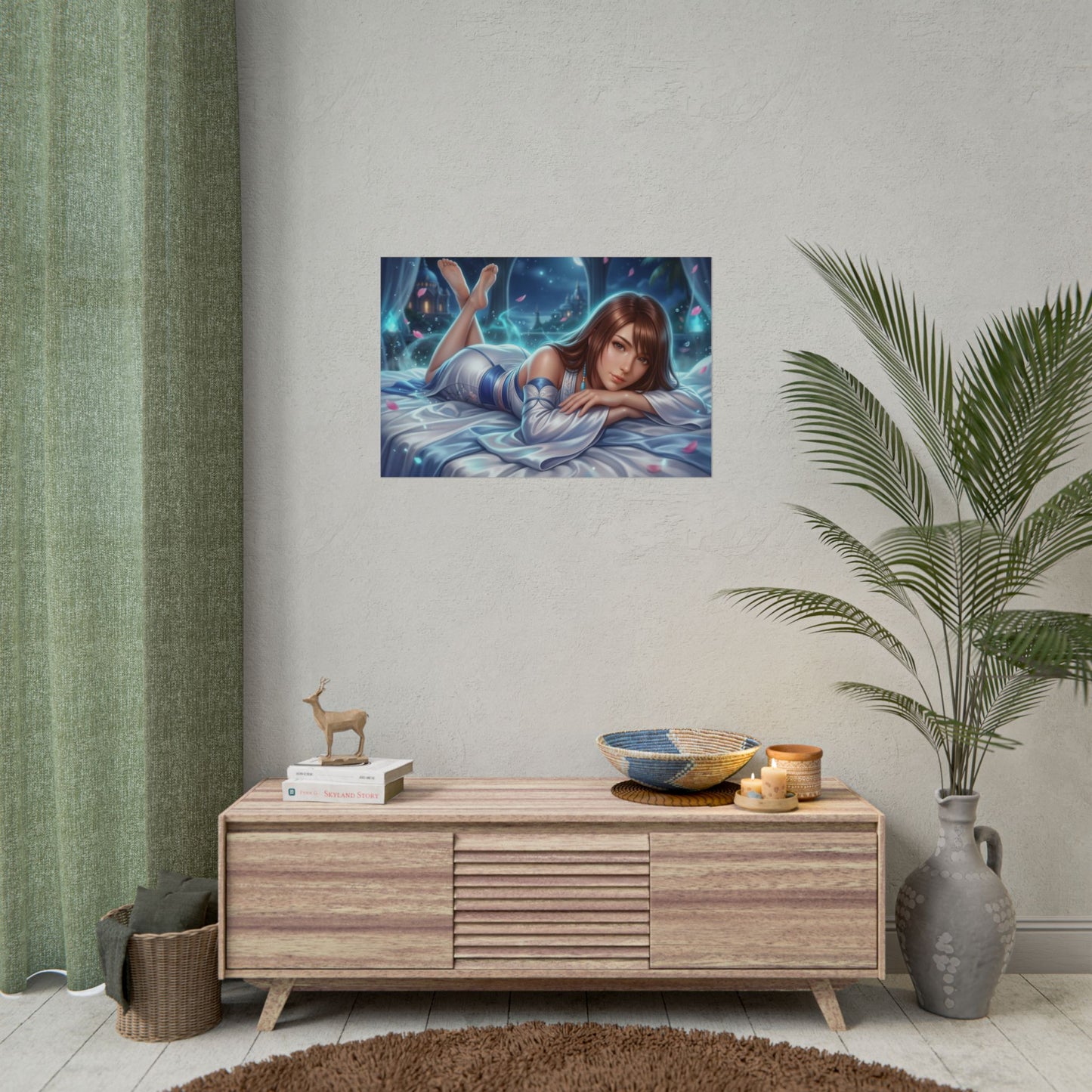 Yuna Final Fantasy Poster, Fantasy Wall Art, RPG Print, Room Decor