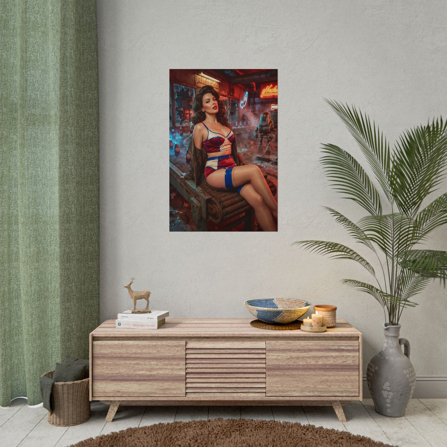 Fallout Vault Woman Poster / Fallout Vault Wall Art / Fallout Vault Art Print / Fallout Poster - sleek vault-inspired woman print with smooth lighting and composed pose