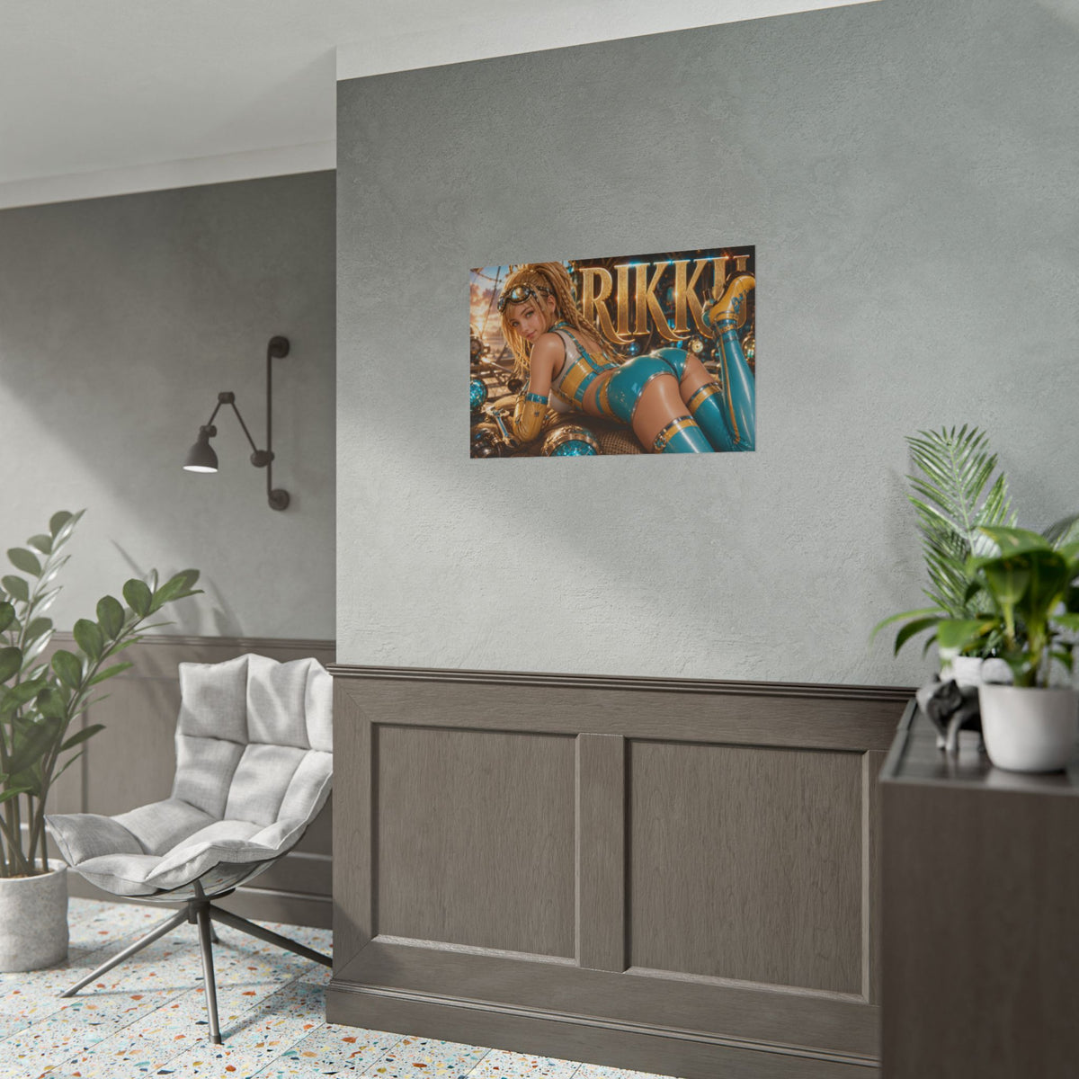 Gaming Wall Art Rikku Poster Game Room Decor Gamer Gift Print Collectible Print