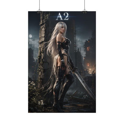 NieR Automata A2 Android Poster Video Game Wall Art Print