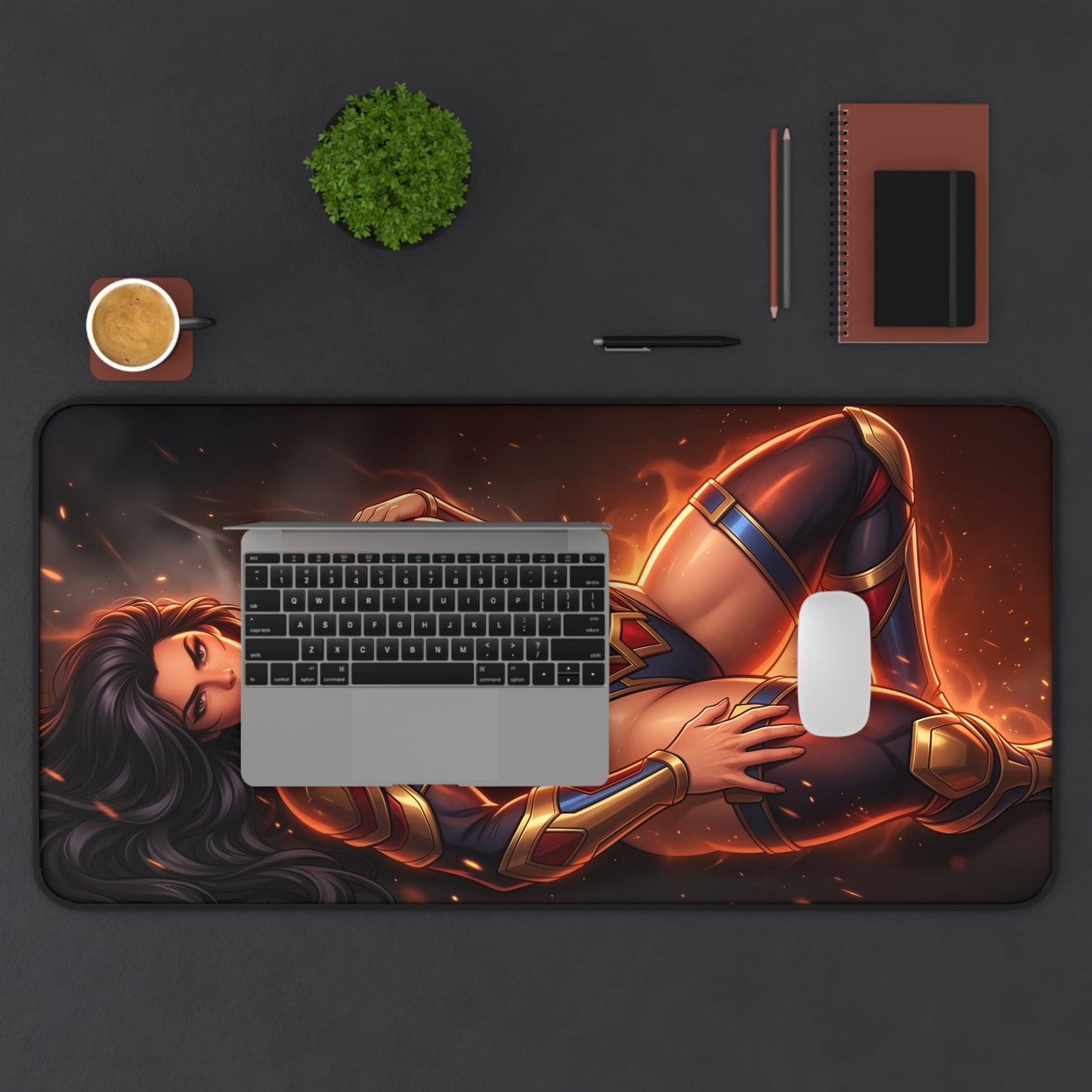 DC Comics Mouse Pad, Big Barda Desk Mat, Gamer Gift XXL