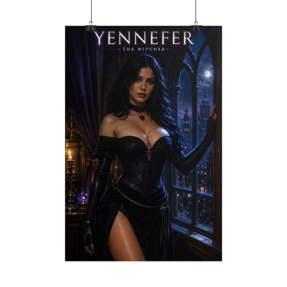 Yennefer Poster, Witcher Gaming Wall Art, Fantasy Poster, Bedroom Decor
