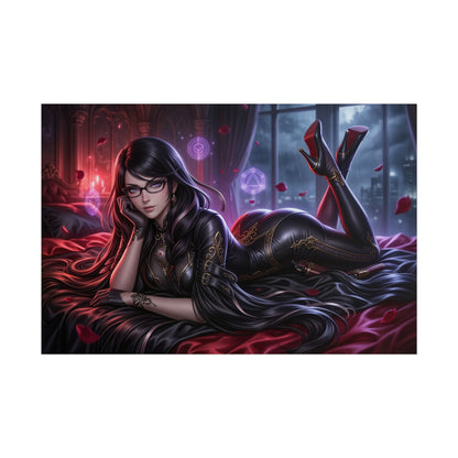 Bayonetta Poster, Gaming Wall Art, Anime Print, Pin Up Room Decor