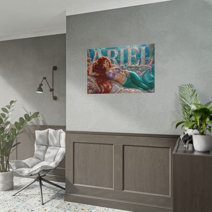 Fantasy Room Decor Ariel The Little Mermaid Poster Wall Art Character Print
