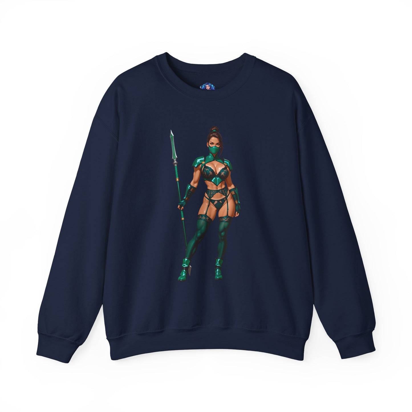 Толстовка Jade Mortal Kombat, топ Emerald Assassin Crewneck, затишний ігровий вуличний одяг для колекціонерів