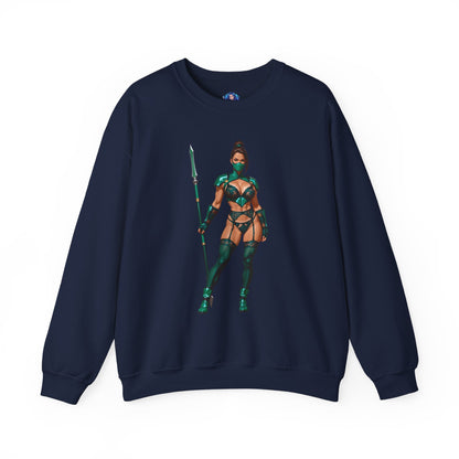 Толстовка Jade Mortal Kombat, топ Emerald Assassin Crewneck, затишний ігровий вуличний одяг для колекціонерів
