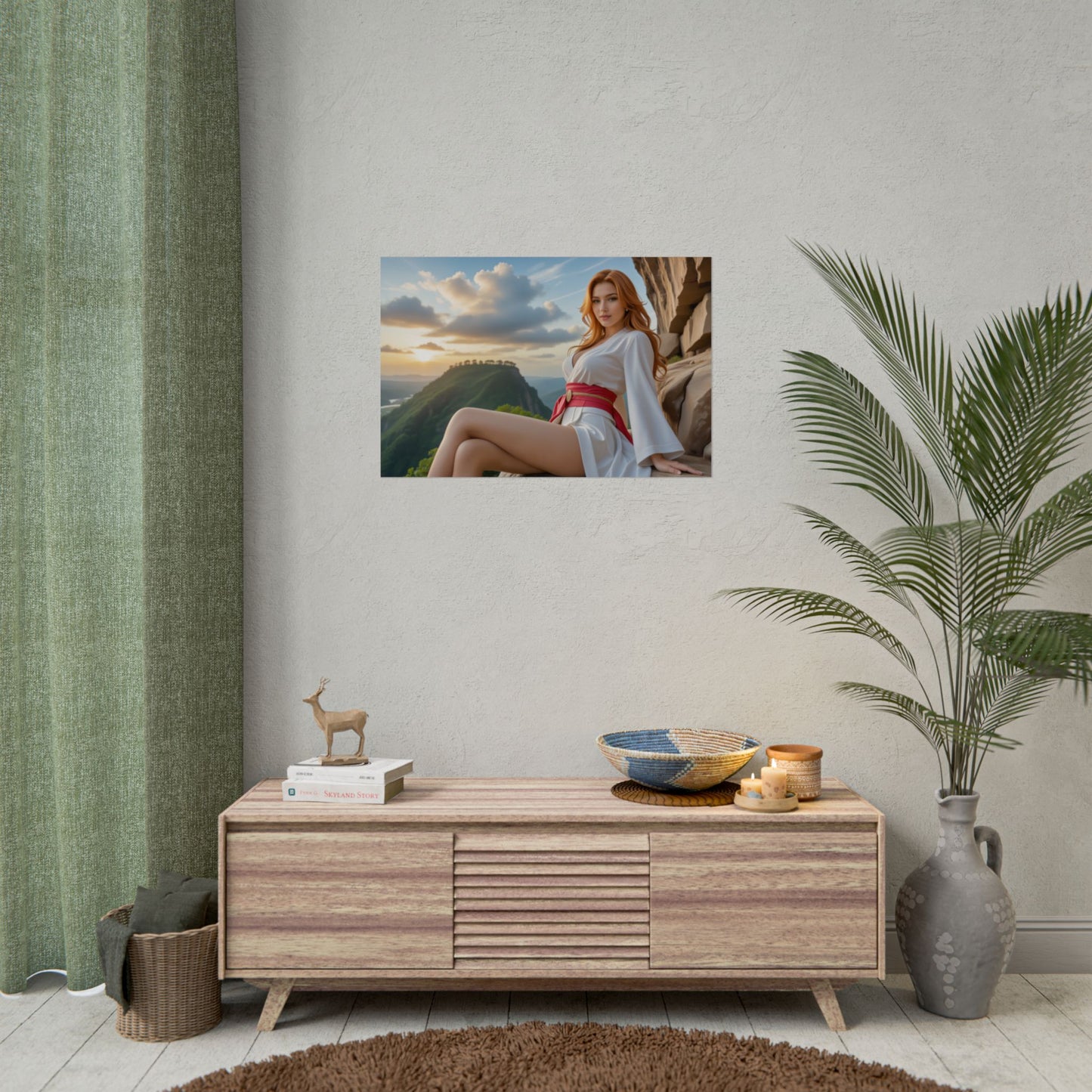 Anime-Waifu-Poster | Tsunade-Druck für ein ästhetisches Ninja-Fantasy-Zimmer