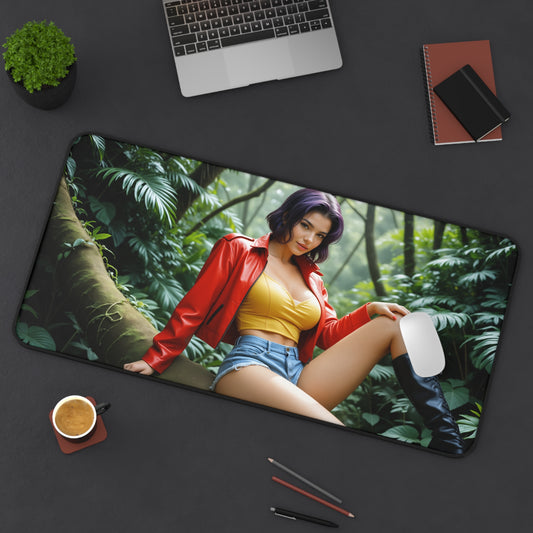 Faye Valentine Schreibtischunterlage, Cowboy Bebop Mauspad, Anime-Heldin Schreibtisch-Setup