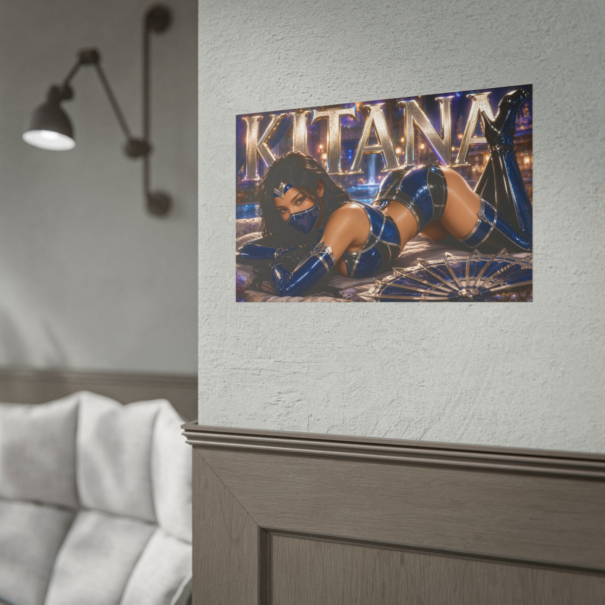 Kitana Mortal Kombat Poster Gaming Wall Art Gamer Room Decor Collectible Print