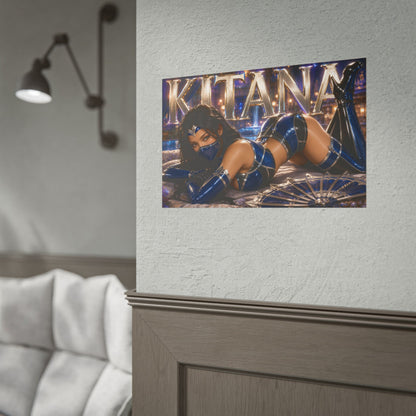 Kitana Mortal Kombat Poster Gaming Wall Art Gamer Room Decor Collectible Print