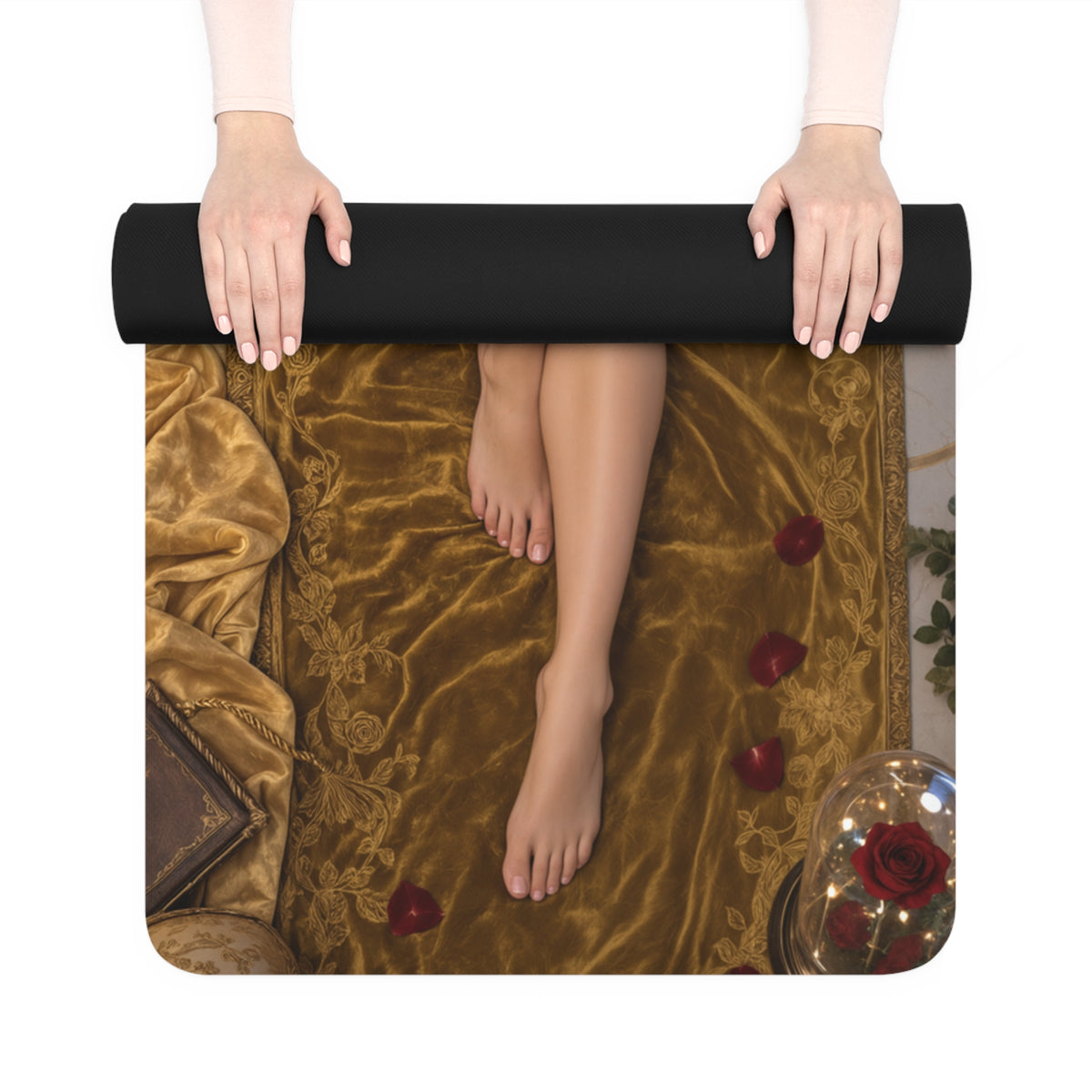 Belle Rubber Yoga Mat 24x72 Fitness Pilates Stretching Mat