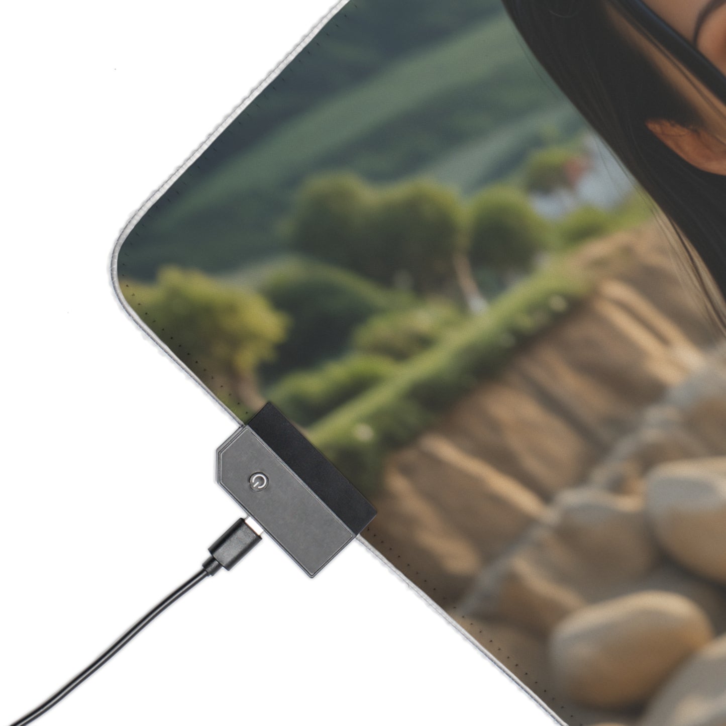 Nico Robin Desk Mat – LED RGB Pad, Elegant Waifu Anime Girl Gaming Setup