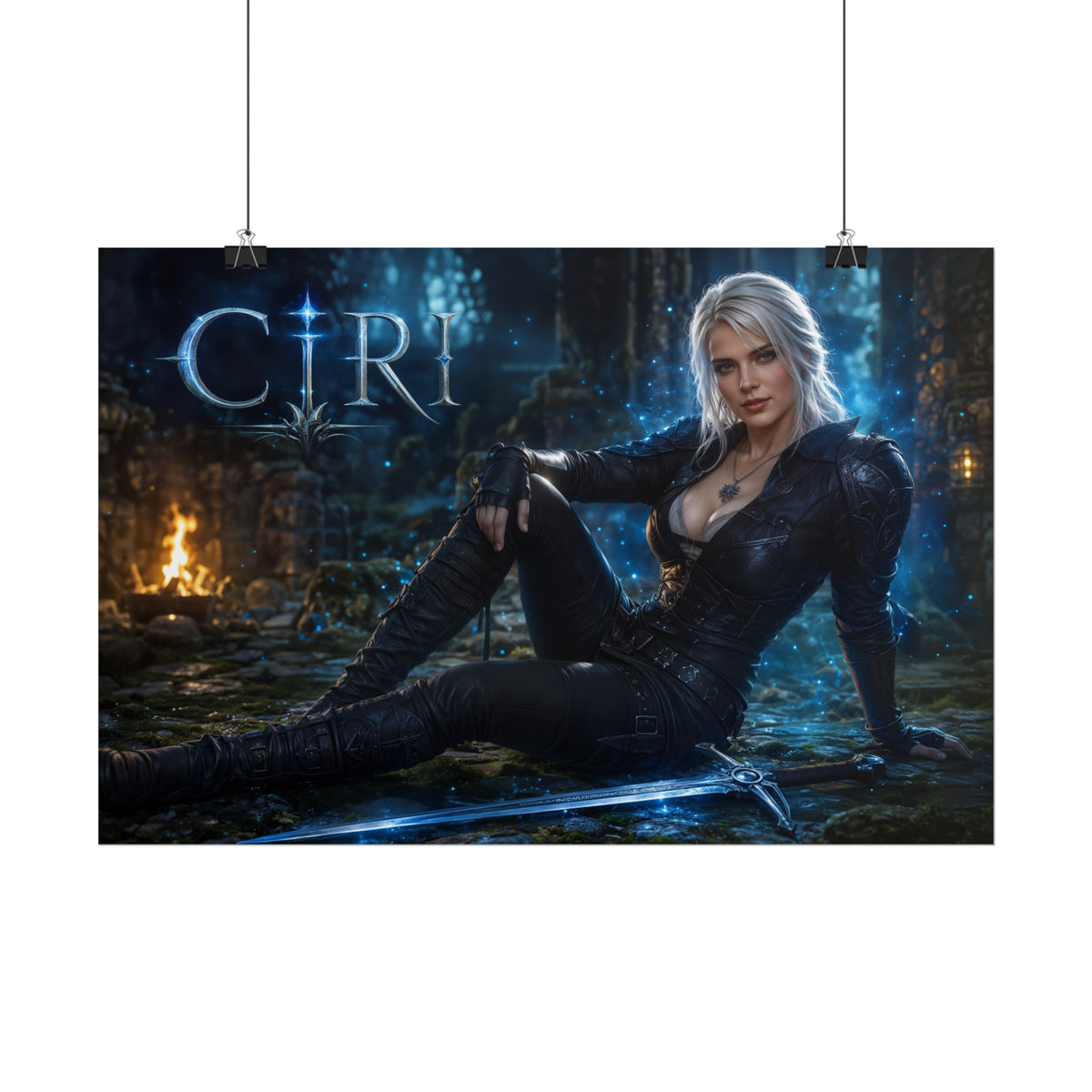 Fantasy Wall Art Ciri The Witcher Poster Room Decor Collector Gift Art Print