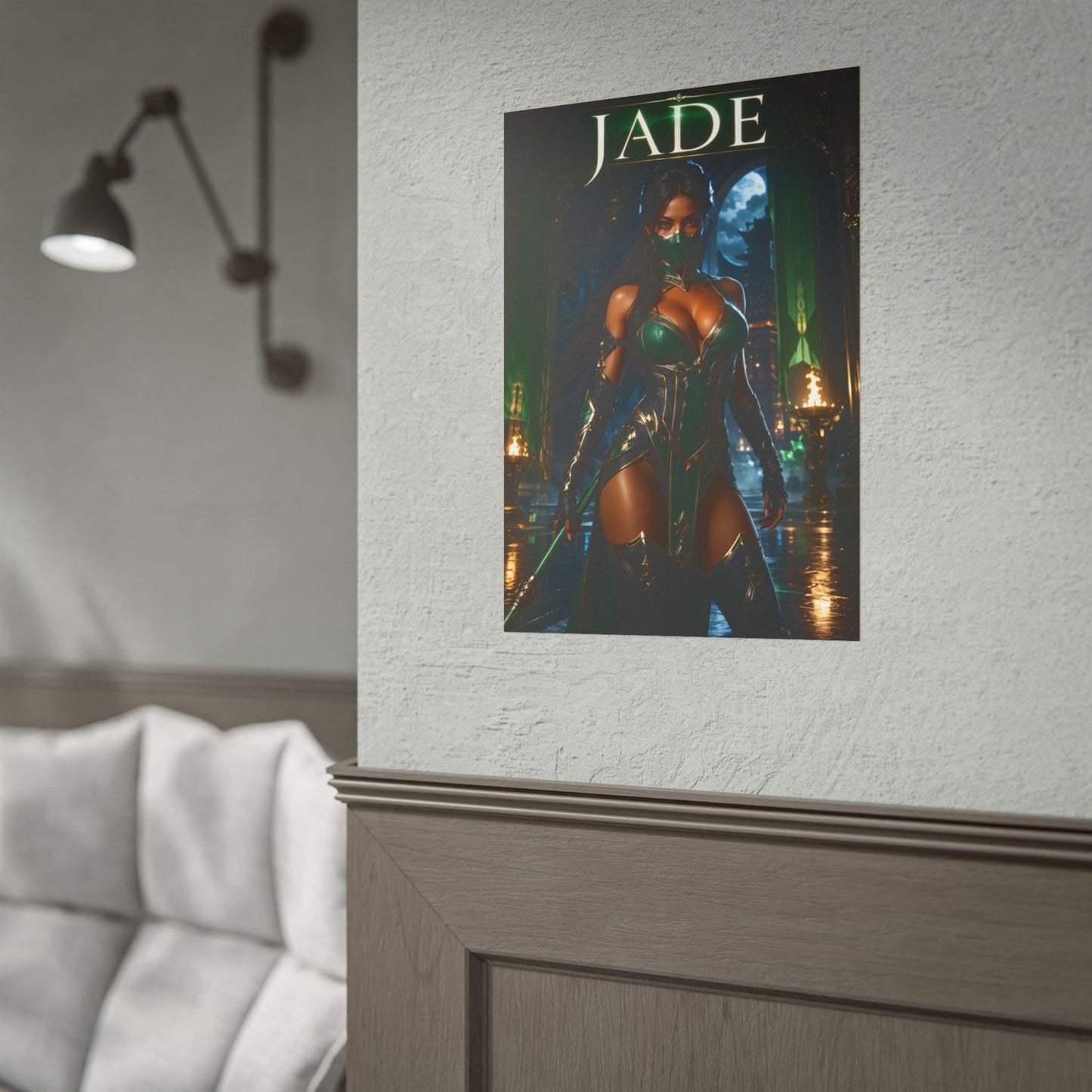 Jade Mortal Kombat Poster MK Gaming Wall Art Print Decor