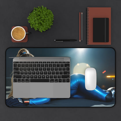 Килимок для столу Samus Aran, килимок для миші Sci-Fi Bounty Hunter, футуристичний ігровий стіл