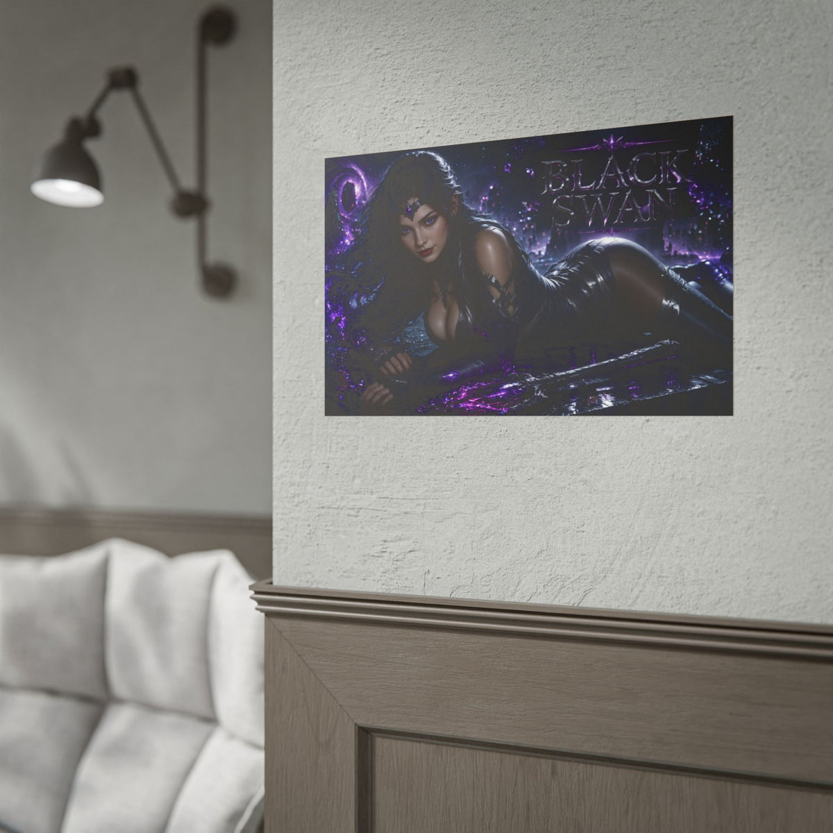 Manga Style Wall Art Black Swan Honkai Star Rail Anime Poster Bedroom Room Decor