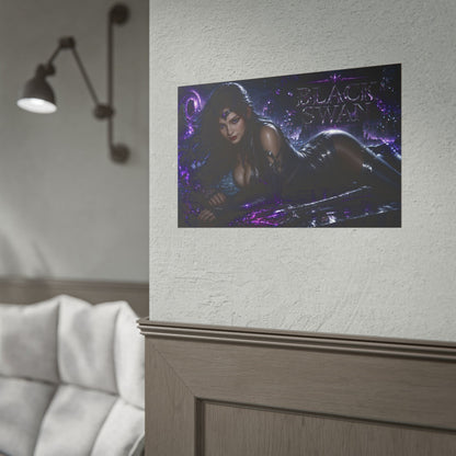 Manga Style Wall Art Black Swan Honkai Star Rail Anime Poster Bedroom Room Decor