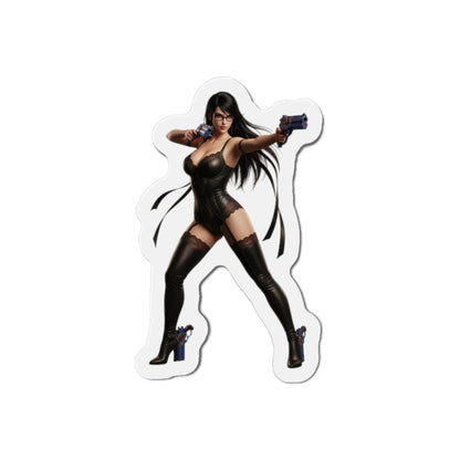 Bayonetta Magnet – Action Game Heroine Fridge Magnet, Anime Style Decor premium die-cut vinyl fridge magnet of Bayonetta in anime-style artwork