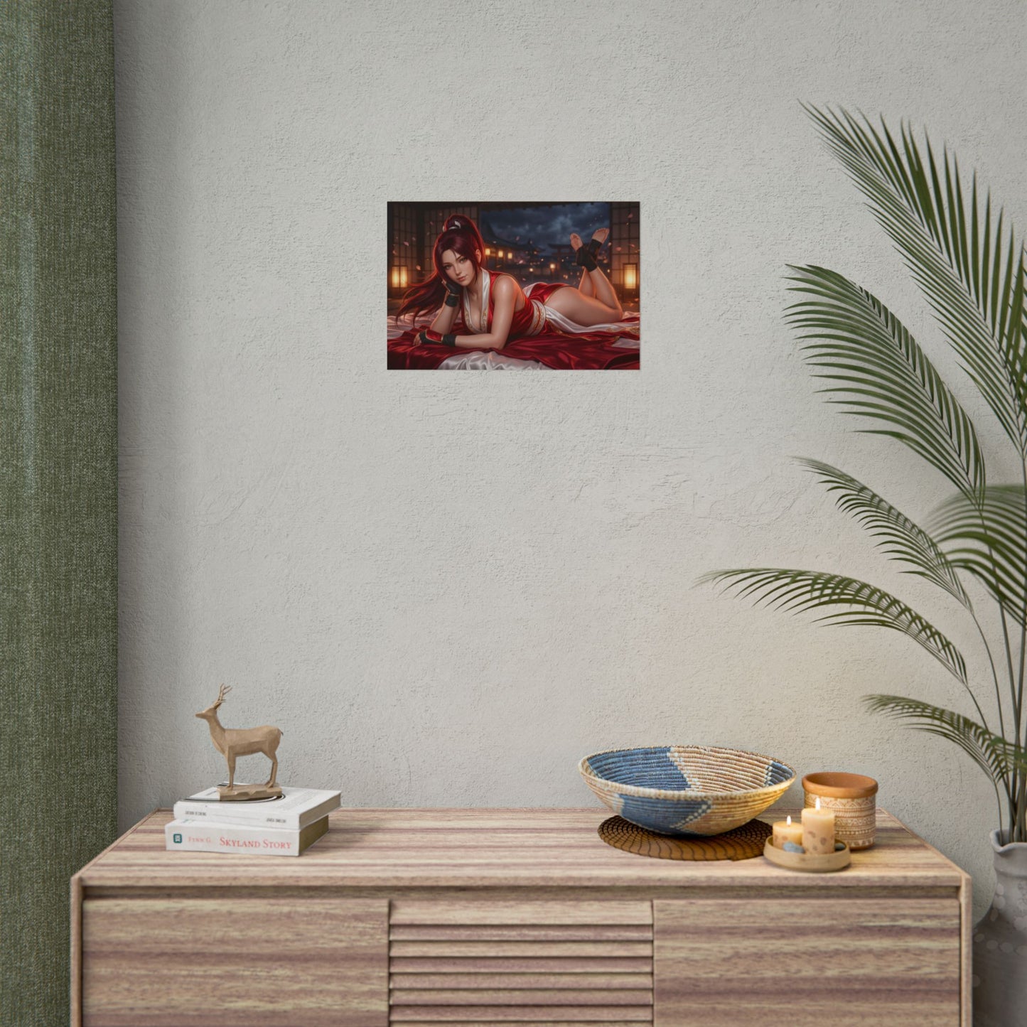 Mai Shiranui Poster, Gaming Wall Art, Anime Print, Gamer Decor