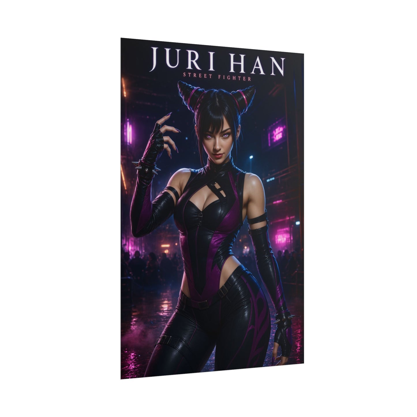 Juri Han Poster, Street Fighter Wall Art, Gaming Poster, Gamer Decor