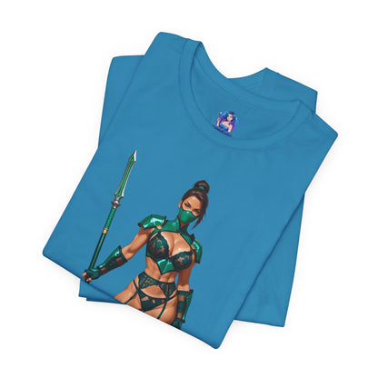 Jade T-Shirt | Mortal Kombat Grafik-T-Shirt für Gamer &amp; Anime-Fans | Krieger-Waifu-Shirt