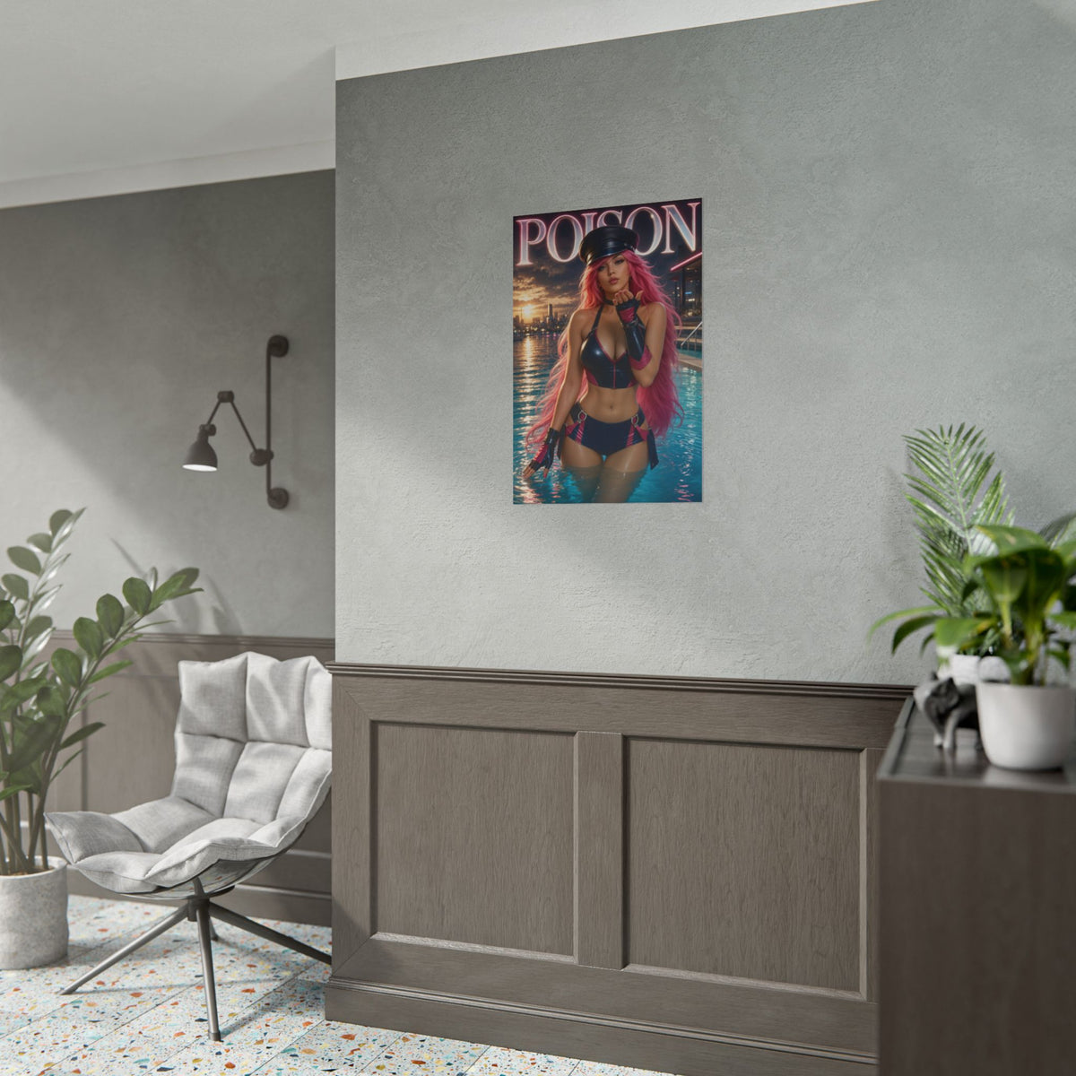 Poison Character Poster Street Fighter Gamer Gift Gaming Setup Wall Decor Print