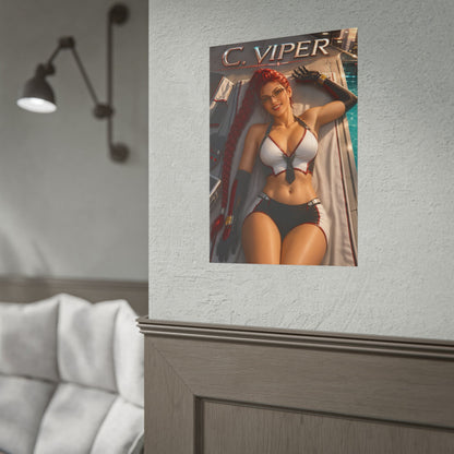 Gaming Wall Art C Viper Street Fighter Poster Bedroom Game Room Decor Art Print