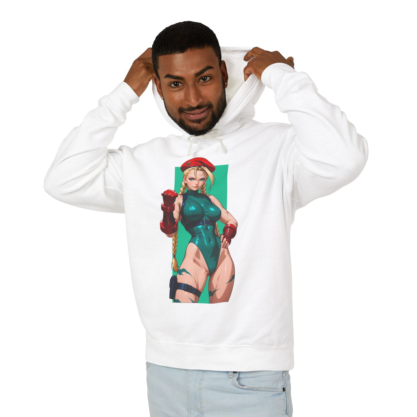 Cammy White Hoodie | Street Fighter Hoodie | Anime Fighter Girl Pullover