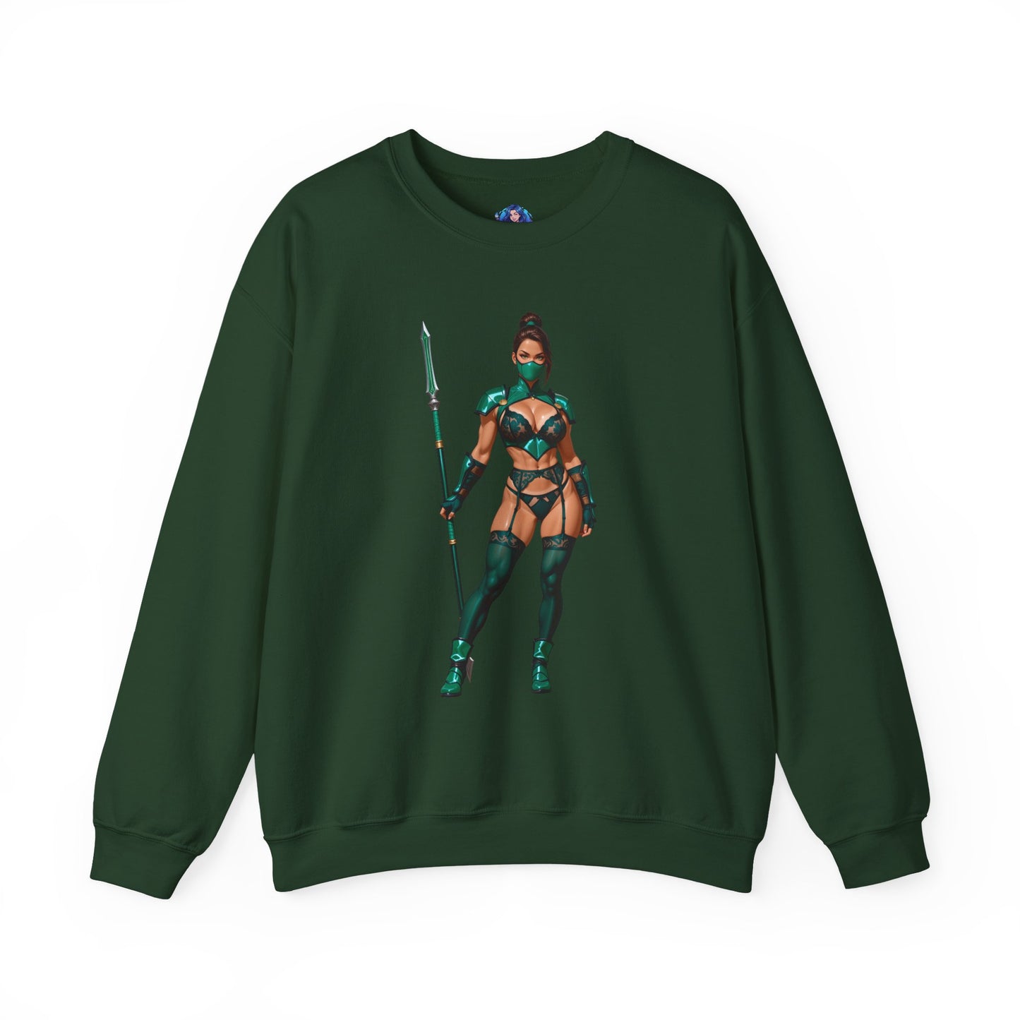 Толстовка Jade Mortal Kombat, топ Emerald Assassin Crewneck, затишний ігровий вуличний одяг для колекціонерів