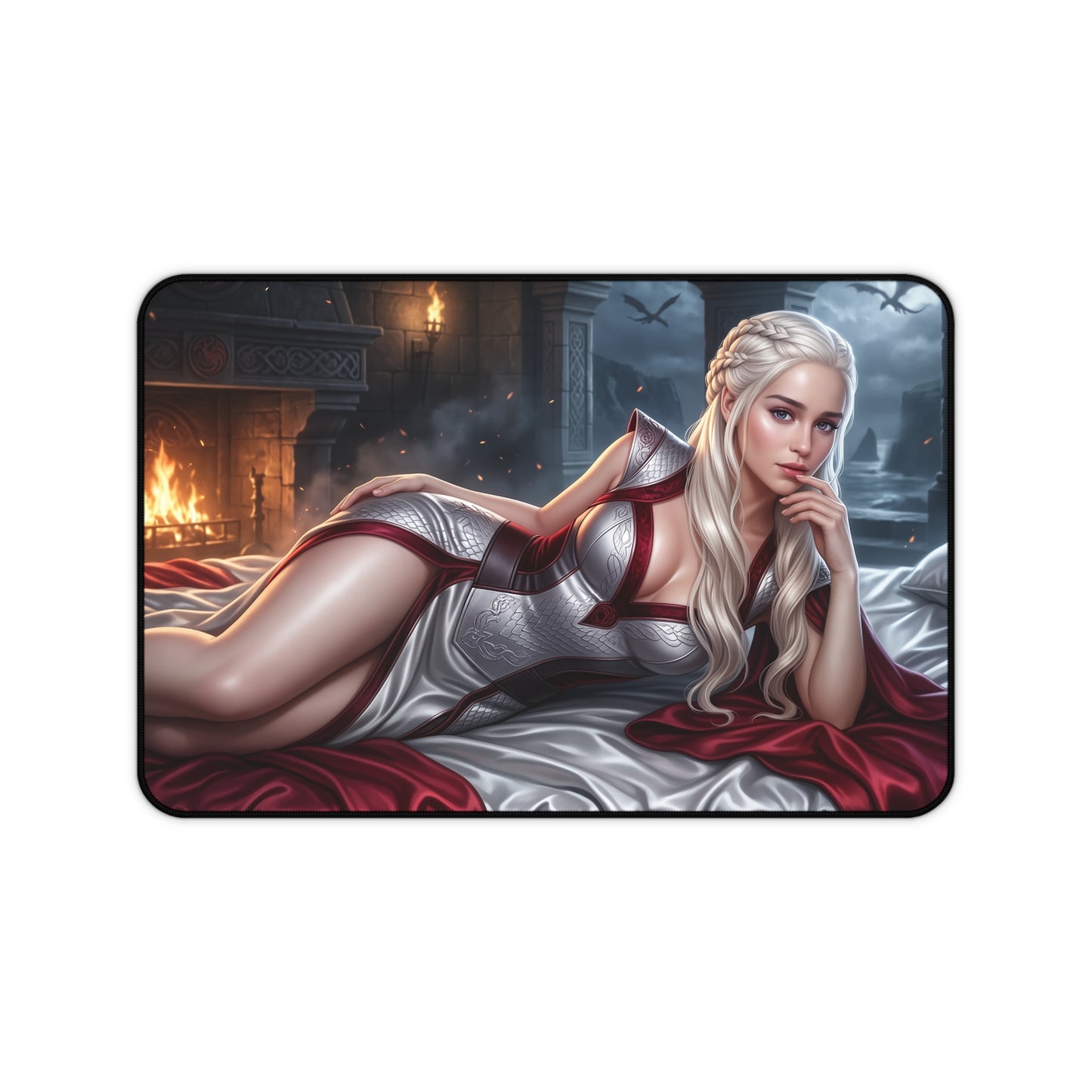 Game of Thrones Mouse Pad, Daenerys Desk Mat, Gamer Gift