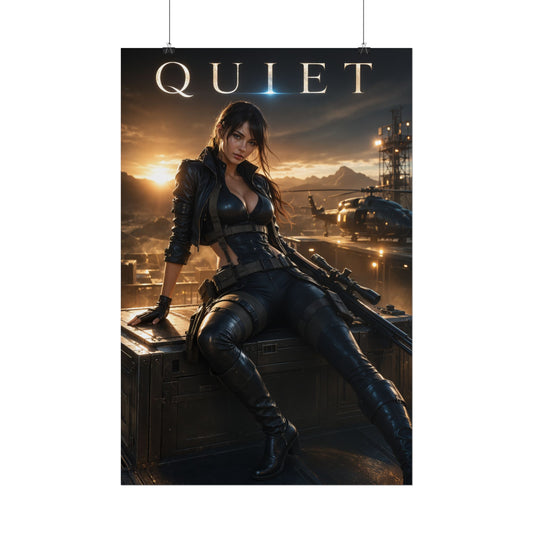 Metal Gear Solid Quiet Poster MGS Gaming Wall Art Print Decor