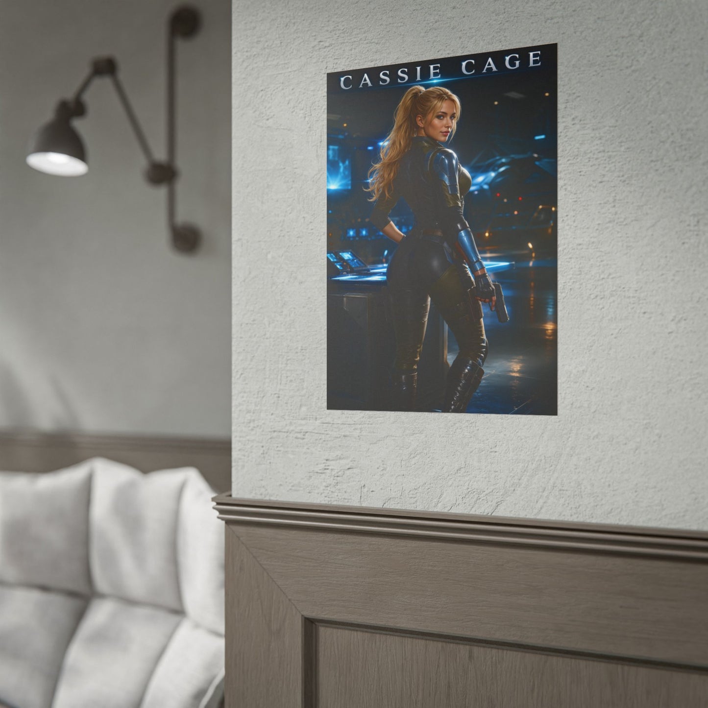 Cassie Cage Mortal Kombat Poster MK Gaming Wall Art Print