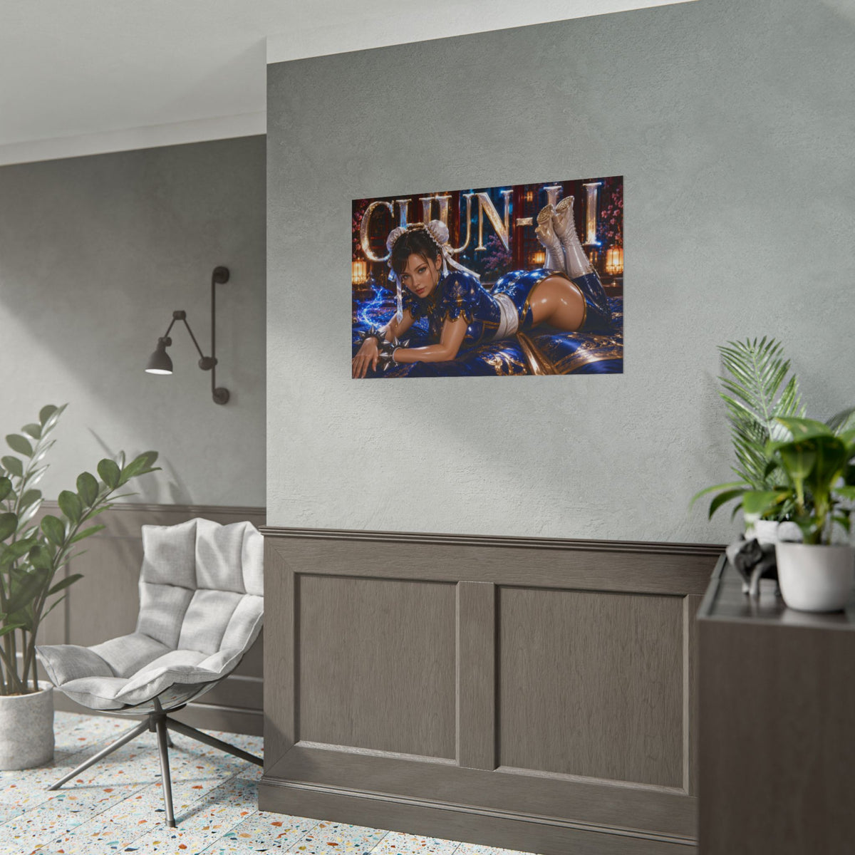 Chun Li Street Fighter Poster Gaming Wall Art Gamer Room Decor Collectible Print