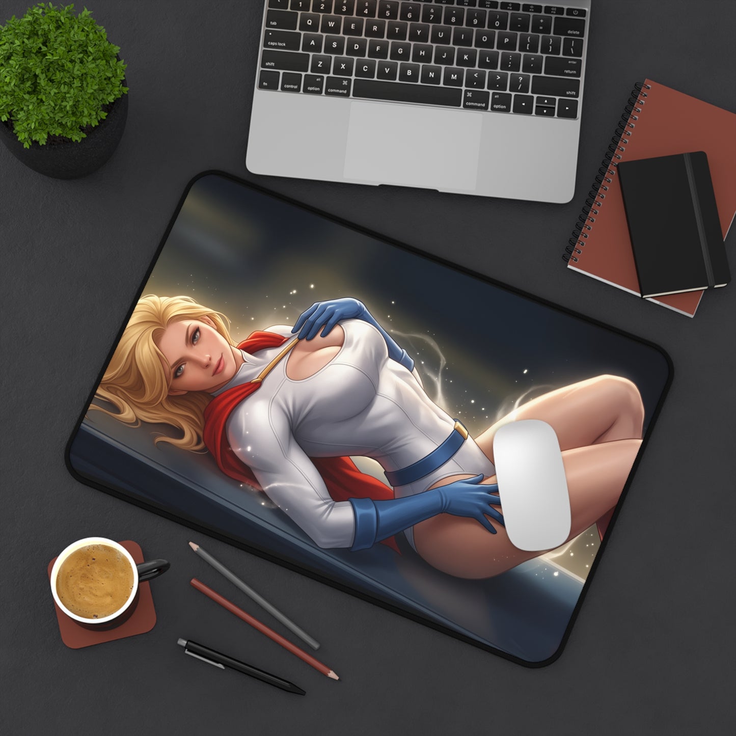 DC Comics Mouse Pad, Powergirl Desk Mat, Gamer Gift XXL