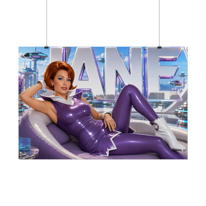 Retro Room Decor Jane Jetson The Jetsons Poster Cartoon Wall Art Character Print