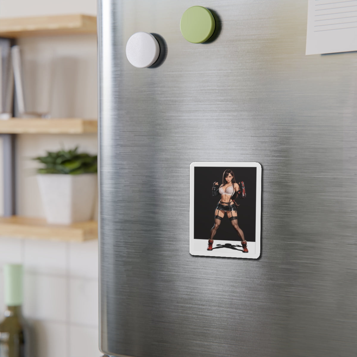 Tifa Lockhart FF7 Magnet – Sexy Anime-Kriegerin Magnet, Deko für heiße Gamerinnen