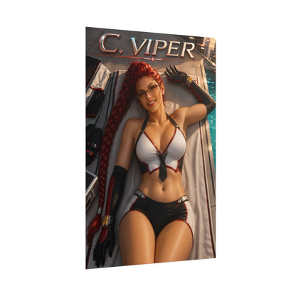 Gaming Wall Art C Viper Street Fighter Poster Bedroom Game Room Decor Art Print