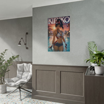 Kiriko Character Poster Overwatch Gamer Gift Gaming Setup Wall Decor Print