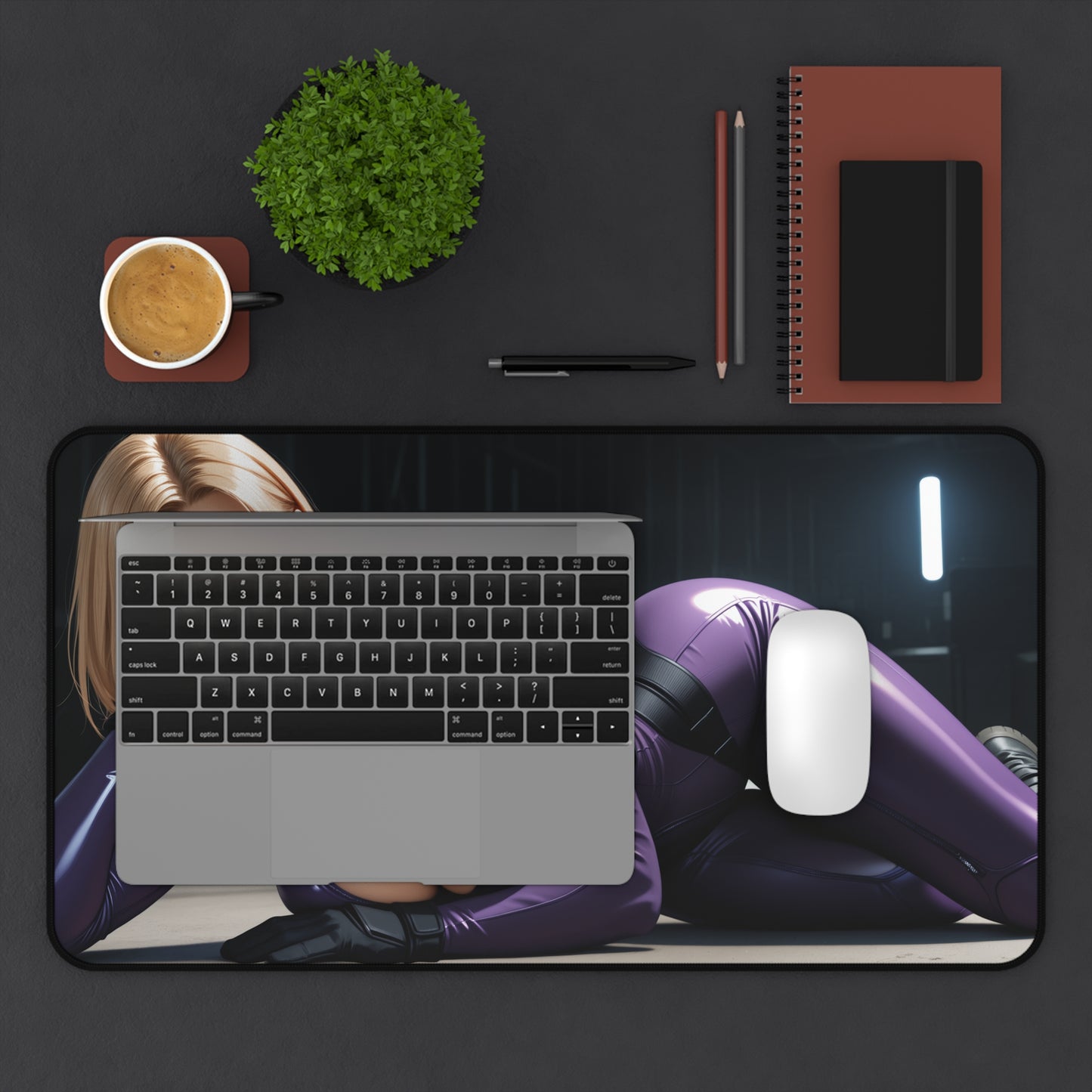 Nina Williams Desk Mat, Tekken Heroine Mouse Pad, Fighter Girl Gaming Desk Setup