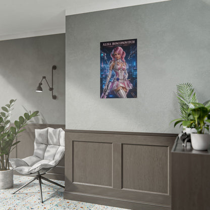 Alisa Bosconovitch Poster, Tekken Wall Art, Gaming Print, Sci Fi Decor