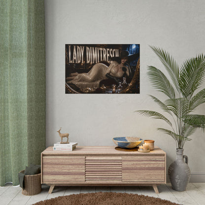 Lady Dimitrescu Resident Evil Poster Gaming Wall Art Gamer Room Decor Art Print