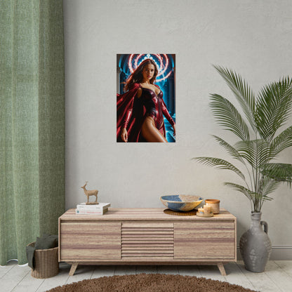 Scarlet Witch Artwork – Dramatic Heroine Poster for Stylish Home Decor
