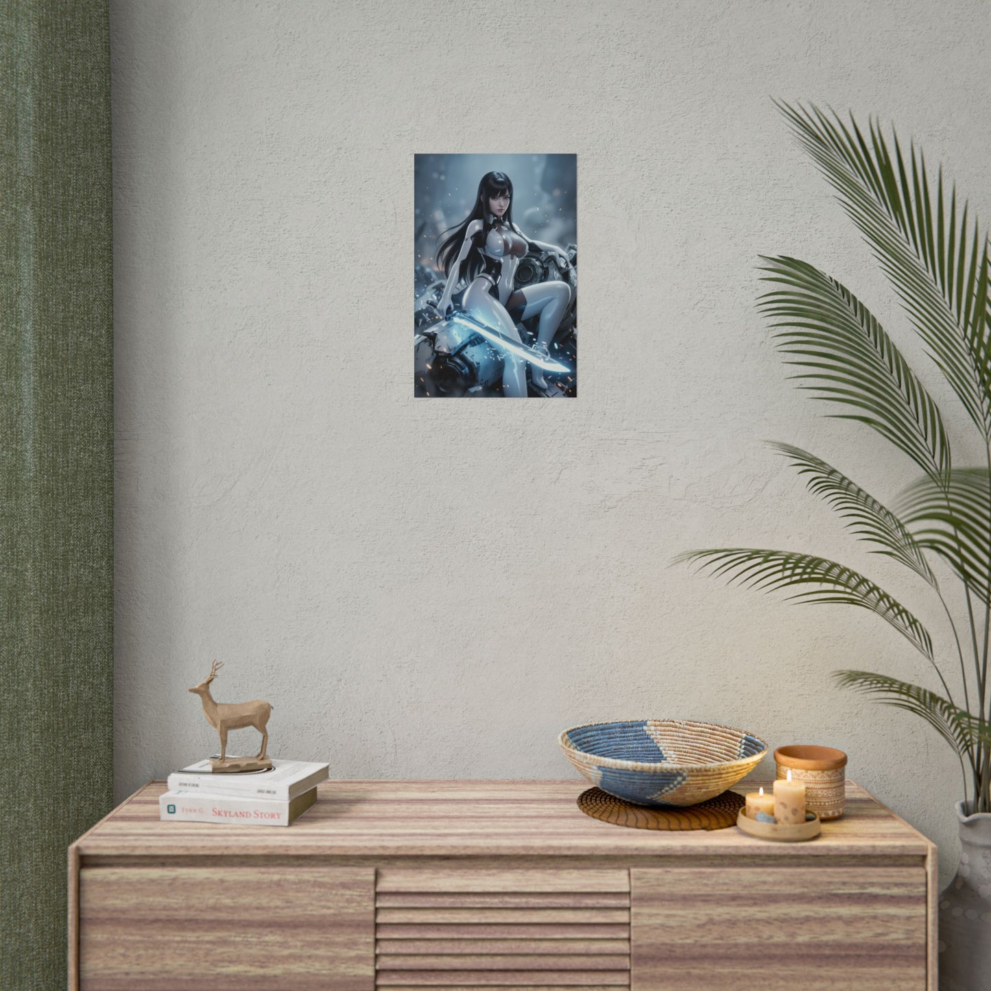 EVE Stellar Blade Poster, Stellar Blade Wall Art, Sci Fi Warrior Girl Print, Gaming Room Decor, Gamer Gift
