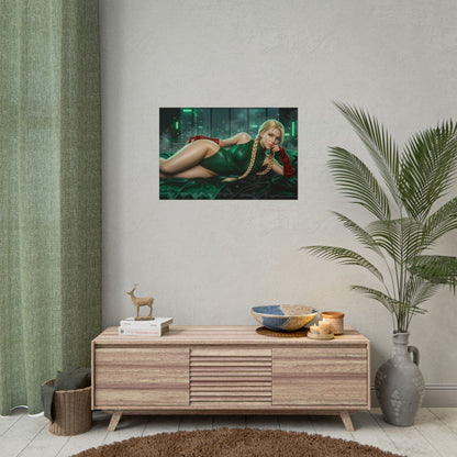 Cammy White Poster, Gaming Wall Art, Fighter Anime Print Decor