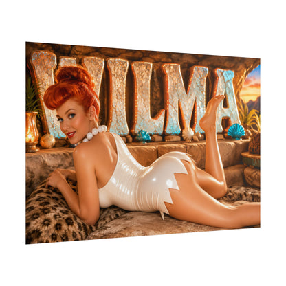 Wilma Flintstone The Flintstones Retro Poster Cartoon Wall Art Room Decor