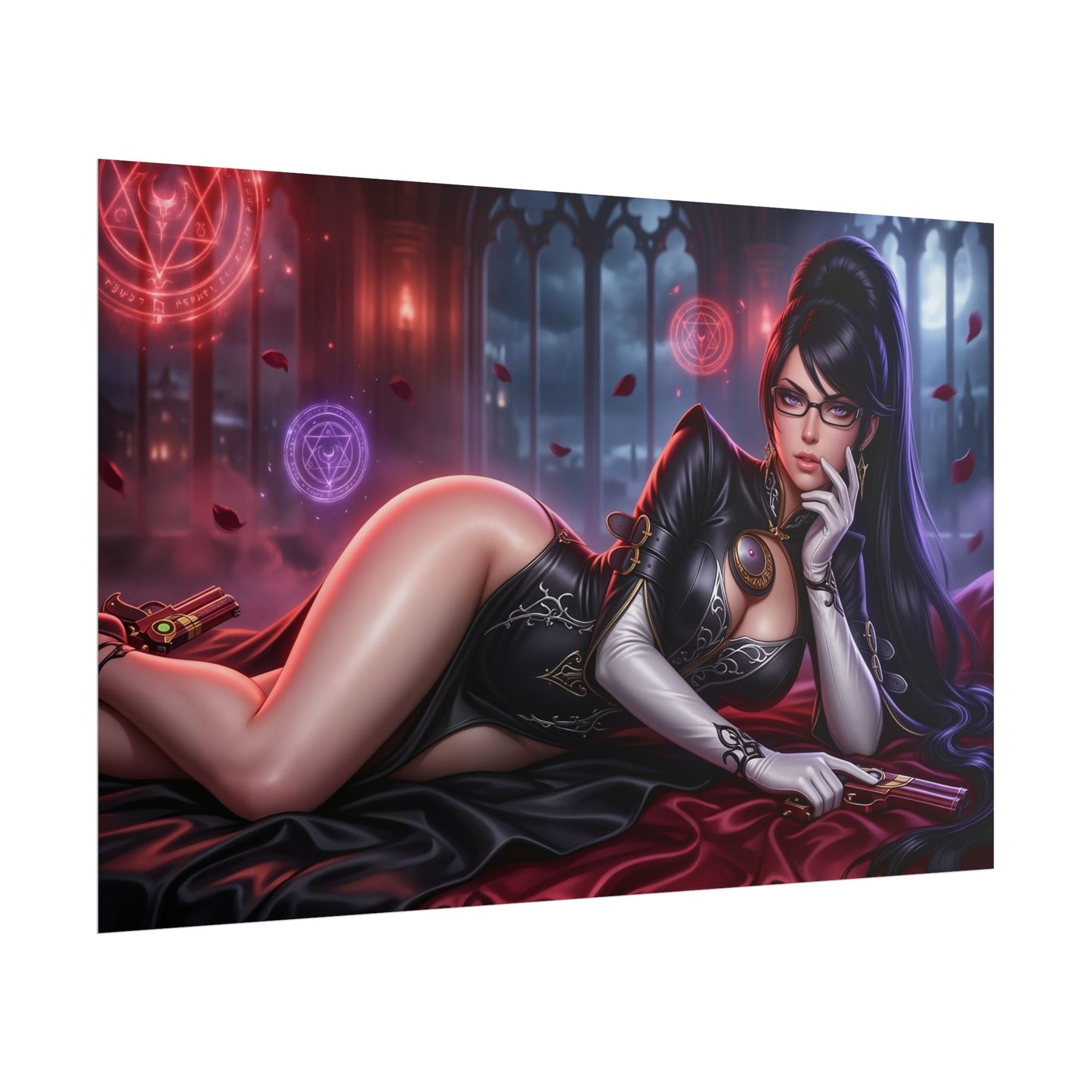 Bayonetta Poster, Anime Wall Art, Gaming Poster, Fantasy Decor