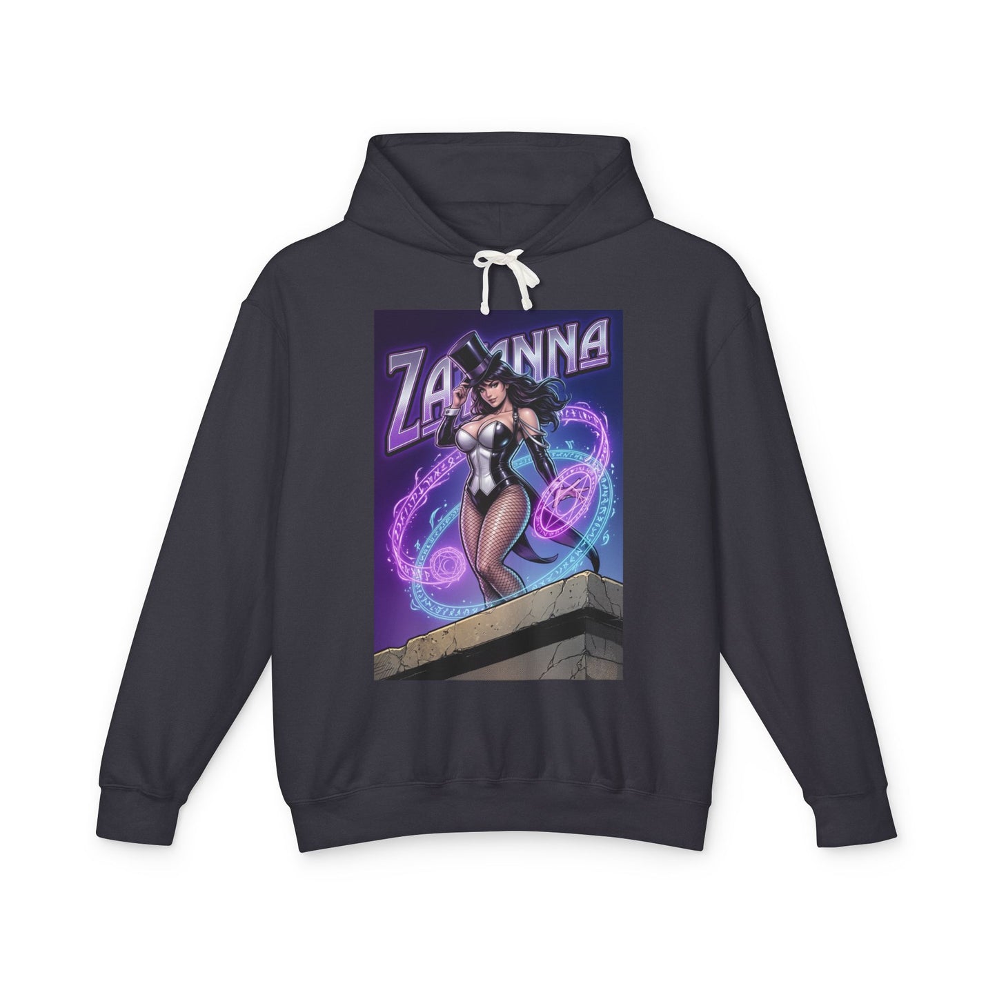 Zatanna Hoodie | DC Magic Hero Hoodie | Master Illusionist Pullover - black pullover with Zatanna spellcasting graphic, cotton streetwear for fans
