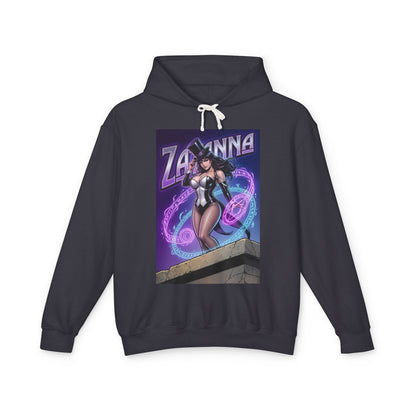 Zatanna Hoodie | DC Magic Hero Hoodie | Master Illusionist Pullover - black pullover with Zatanna spellcasting graphic, cotton streetwear for fans