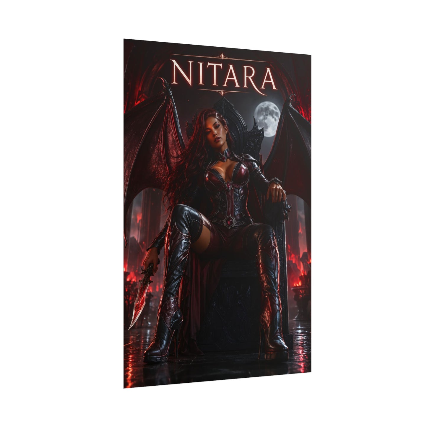 Nitara Mortal Kombat Poster MK Gaming Wall Art Print Decor