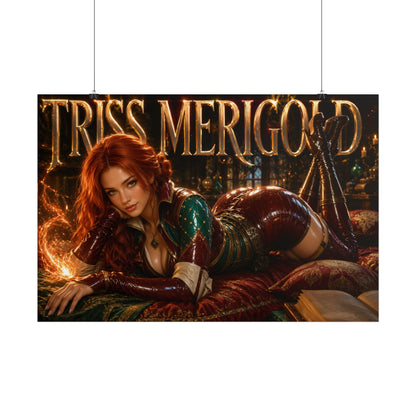 Triss Merigold The Witcher Wall Art Poster Gaming Decor Collectible Gamer Gift